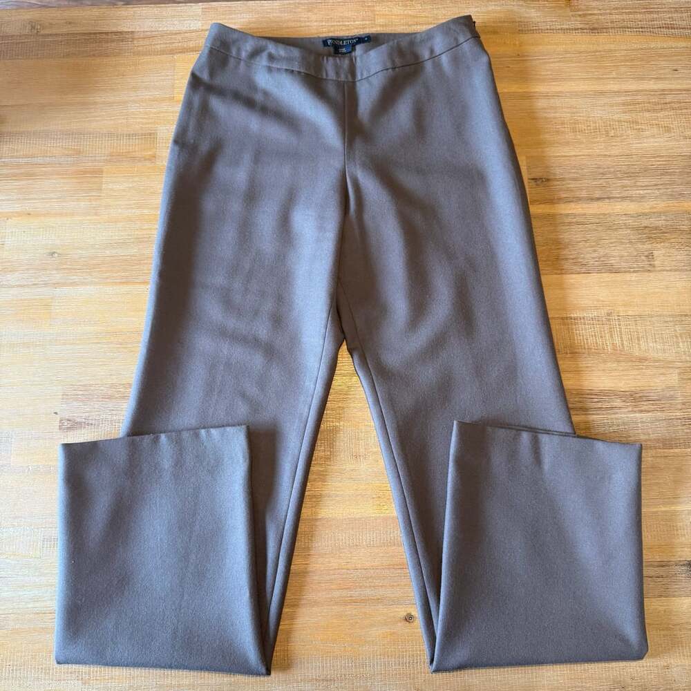 Pendleton Pants Womens Size 4 Brown Wool Blend Dress Slacks